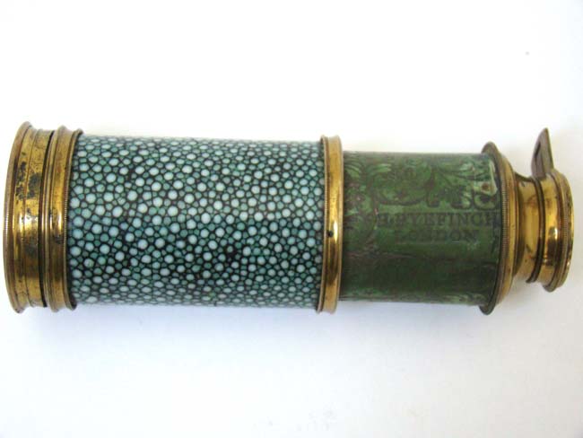 A Fine and Rare 18th century single draw Pocket Telescope by Henry Pyefinch of London circa 1763-1790.